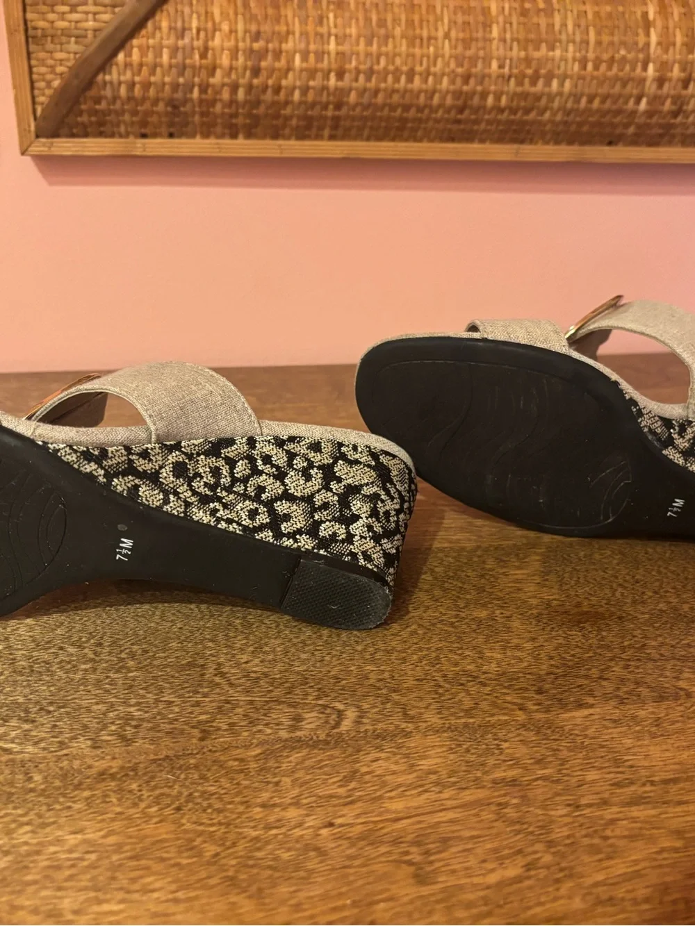 IMPO slide wedge sandals